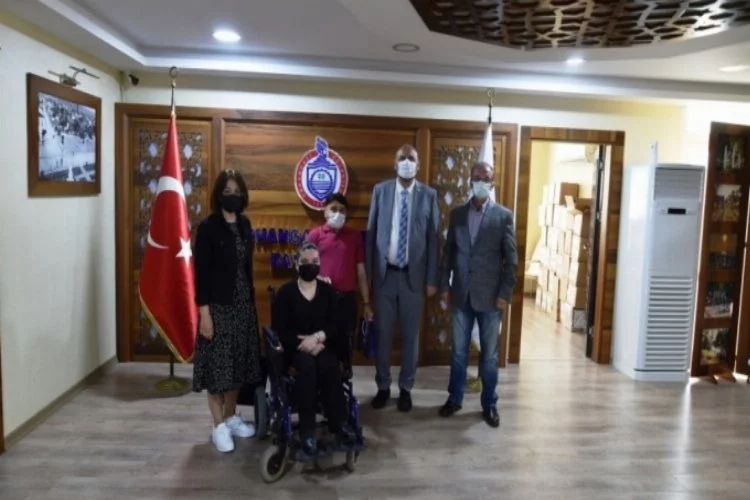 Engelliler şube müdüründen, Bursa Orhangazi Belediye Başkanı Aydın'a ziyaret!
