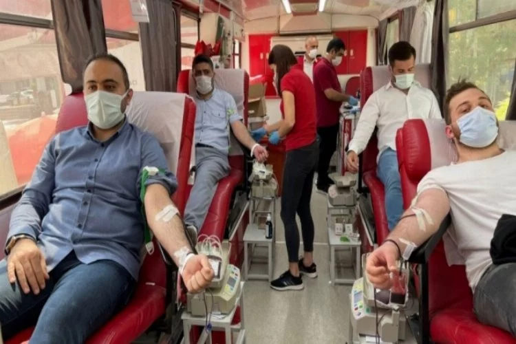 Bursa Orhangazi'de kan bağışına destek
