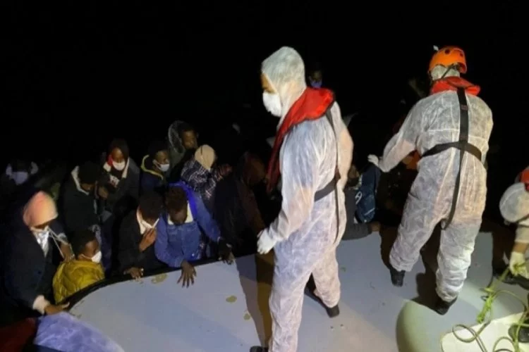 48 kaçak göçmen kurtarıldı