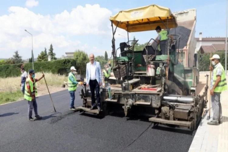 Bursa Mudanya'da yeni yerleşim yerleri asfaltlanıyor