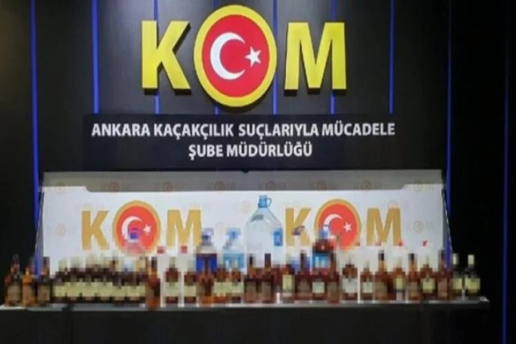 Ankara'da 'sahte içki' operasyonu: 12 gözaltı
