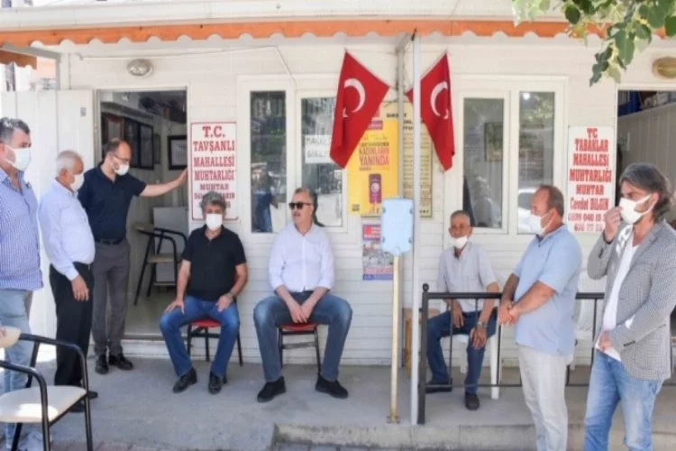 Bursa'da Başkan Özkan'dan modernize edilen muhtarlıklara ziyaret