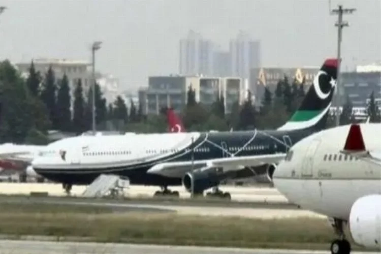 Kaddafi'nin kullandığı uçak, İstanbul'dan ayrıldı