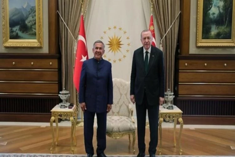 Erdoğan, Minnihanov ile görüştü