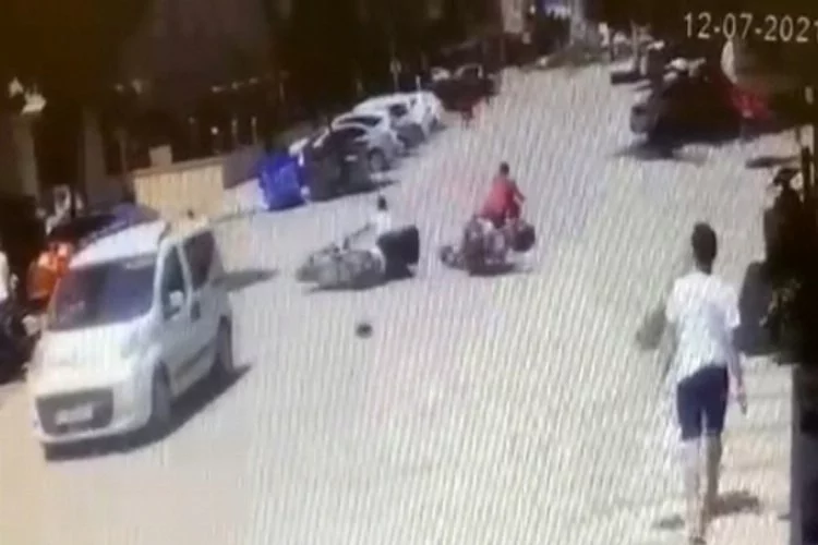 Bursa'da 2 motosiklet çarpıştı!