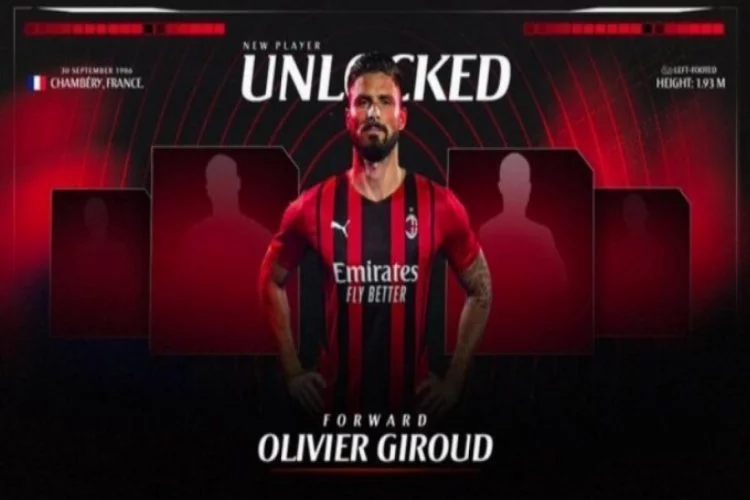Milan, Olivier Giroud'u transfer ettiğini açıkladı