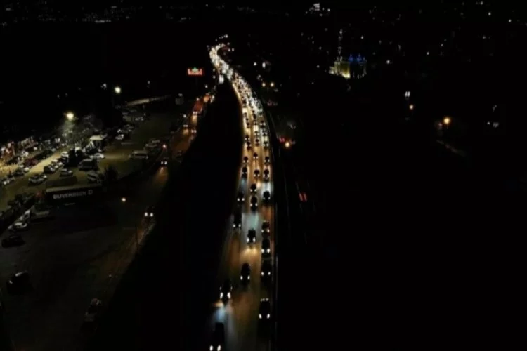 Kurban Bayramı sonrası TEM Otoyolu'nda trafik yoğunluğu
