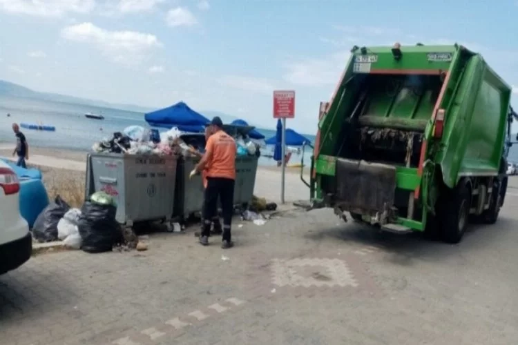 Bursa Kumla'da günlük 100 ton çöp toplanıyor