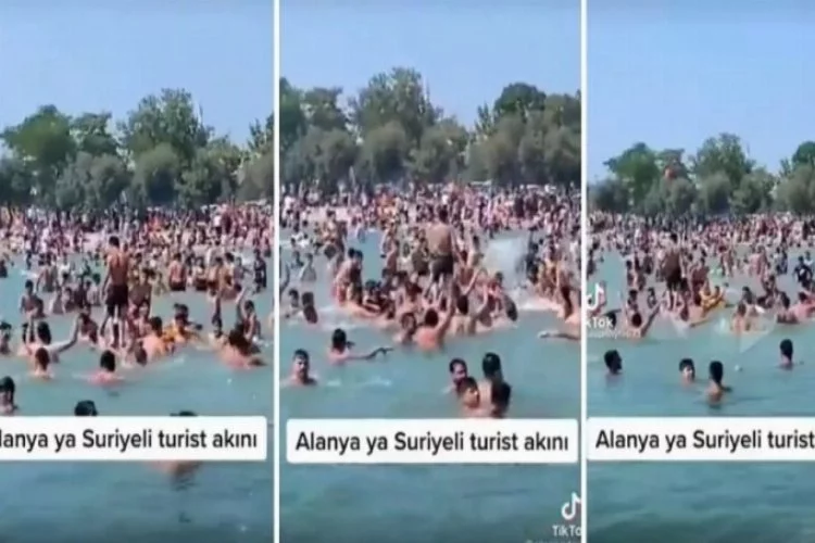 'Allah'u Ekber' diyerek denize giren Suriyeliler gündem oldu!
