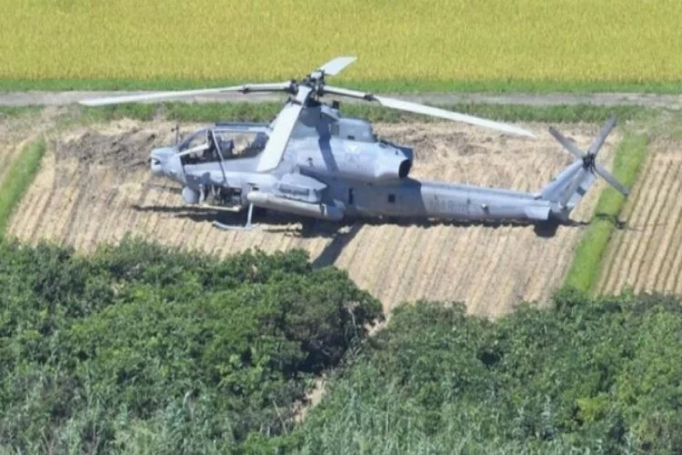 ABD helikopteri Japonya'da tarlaya acil iniş yaptı