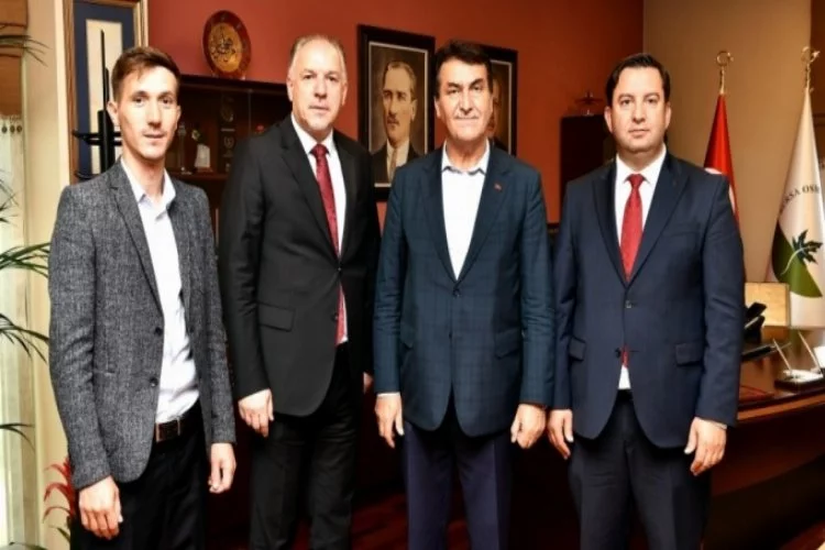 Bursa Osmangazi Belediye Başkanı Dündar'a kardeş ziyareti