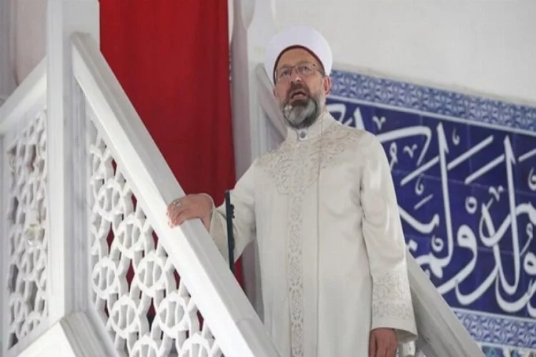 Diyanet İşleri Başkanı Erbaş, Manavgat Külliye Camisi'nde hutbe irat etti