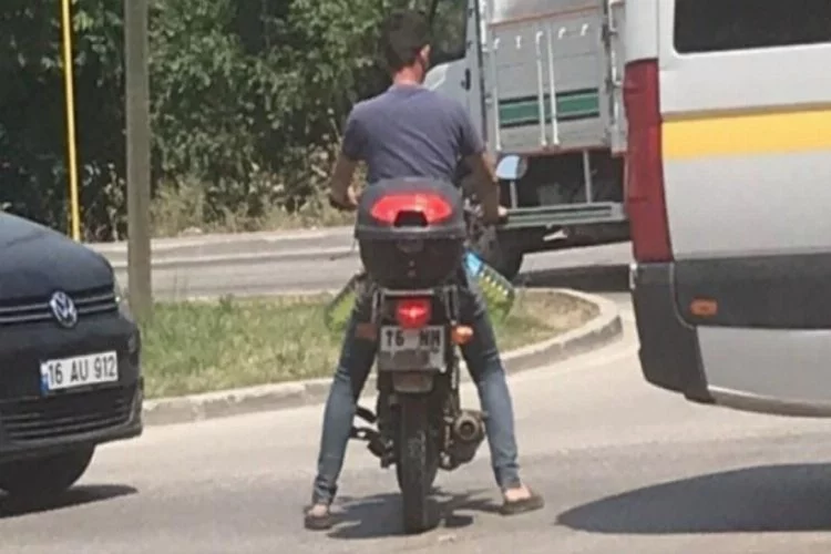 Bursa'da pancar motoru için pet şişeyle benzin aldı, polisi alarma geçirdi