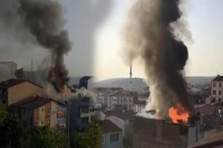 İstanbul Arnavutköy'de korkutan yangın!