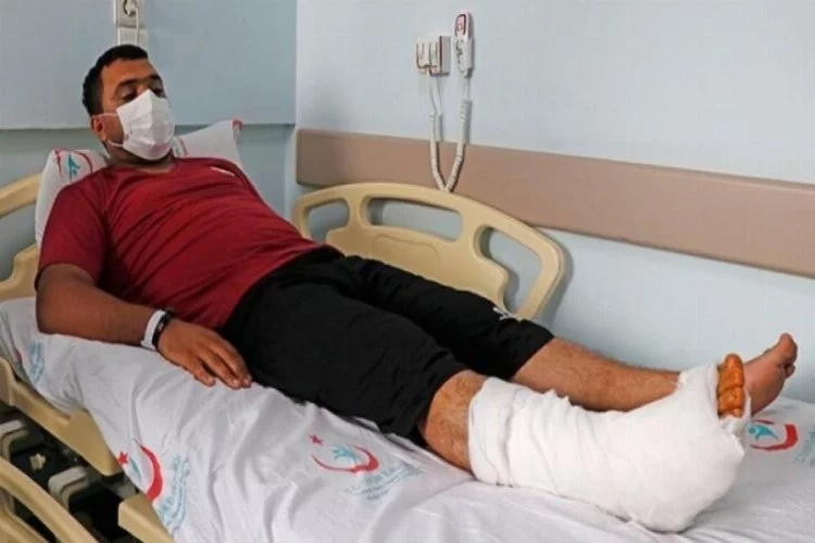 Yangında ayak bileği kırılan Azerbaycanlı itfaiyeci ameliyat edildi