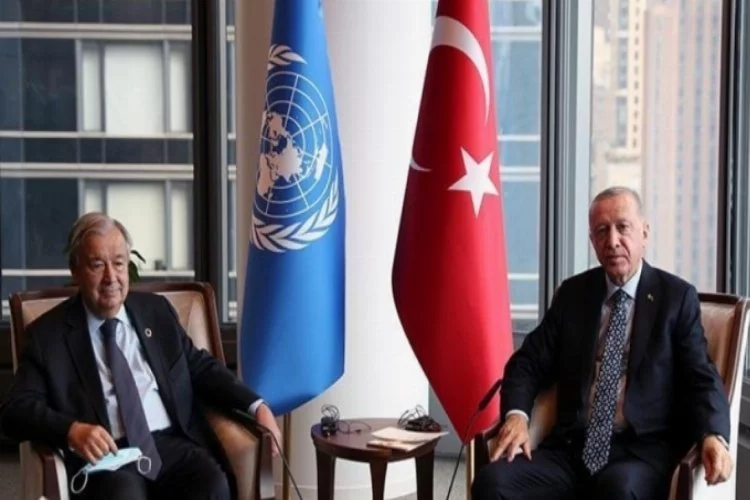 Erdoğan, BM Genel Sekreteri Guterres'i kabul etti