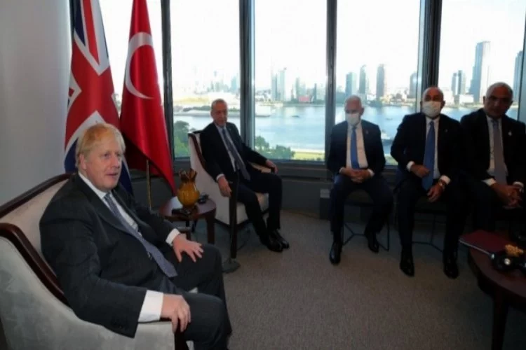 Erdoğan, İngiltere Başbakanı Johnson'u kabul etti