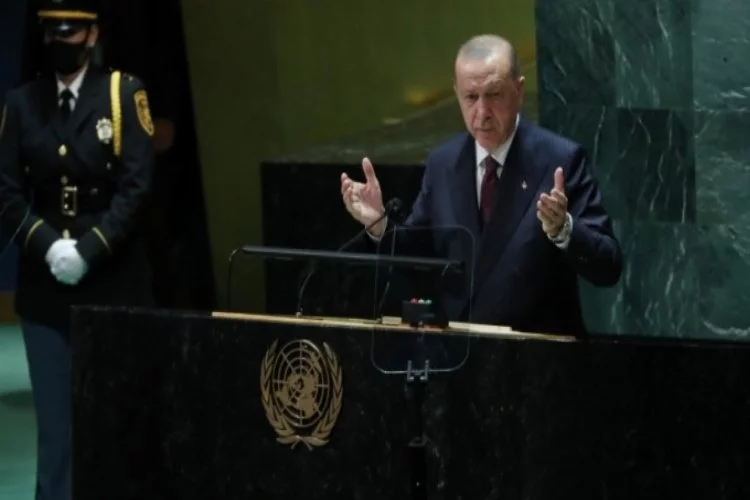 Cumhurbaşkanı Erdoğan, Birleşmiş Milletler Genel Kurulu'nda konuştu!