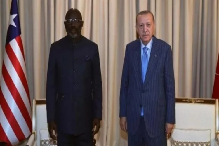 Erdoğan, Liberya Devlet Başkanı Weah ile görüştü
