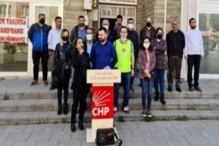 Bursa Kestel CHP gençlik kollarından 'Uyuşturucuya hayır' sloganı