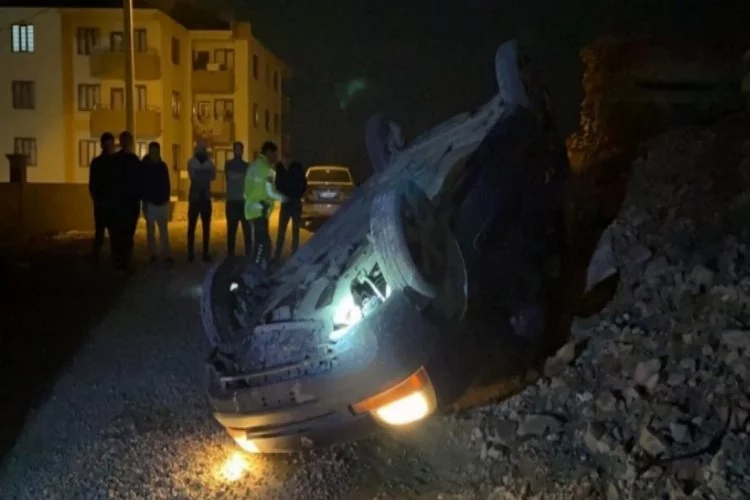 Bursa'da polisten kaçarken araçları takla attı, kurtulan 3 şahıs kayıplara karıştı