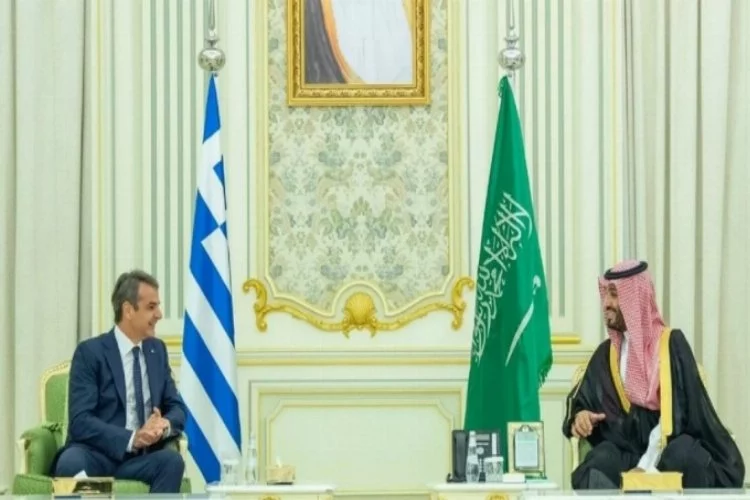 Suudi Arabistan Veliaht Prensi, Yunanistan Başbakanı Miçotakis ile bir araya geldi