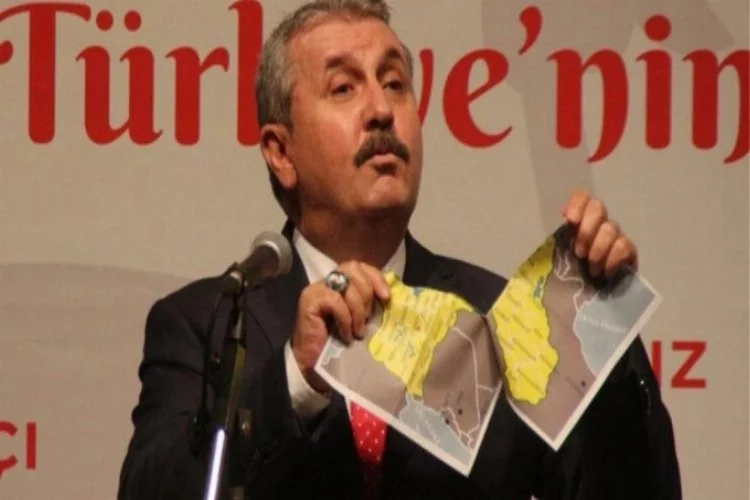 Mustafa Destici 'Kürdistan' haritasını yırttı: Rüyanızı kabusa çeviririz