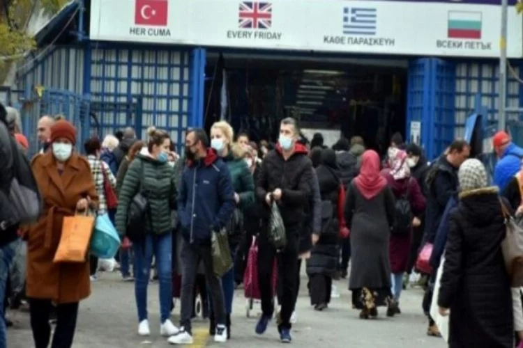Edirne'ye alışveriş için 1 milyon Bulgar turist geldi