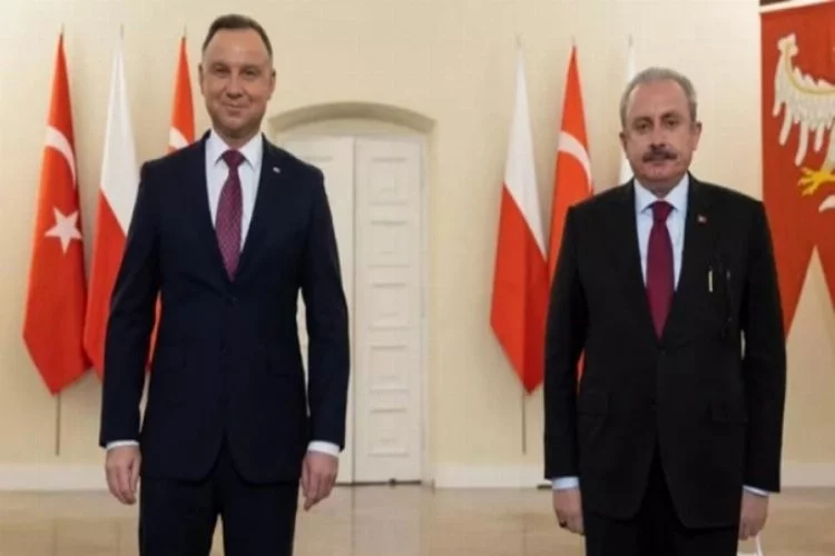 Meclis Başkanı Şentop, Polonya Devlet Başkanı Duda ile görüştü