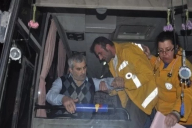 Bursa'da kalp krizi geçiren işçiye polis müdahale etti