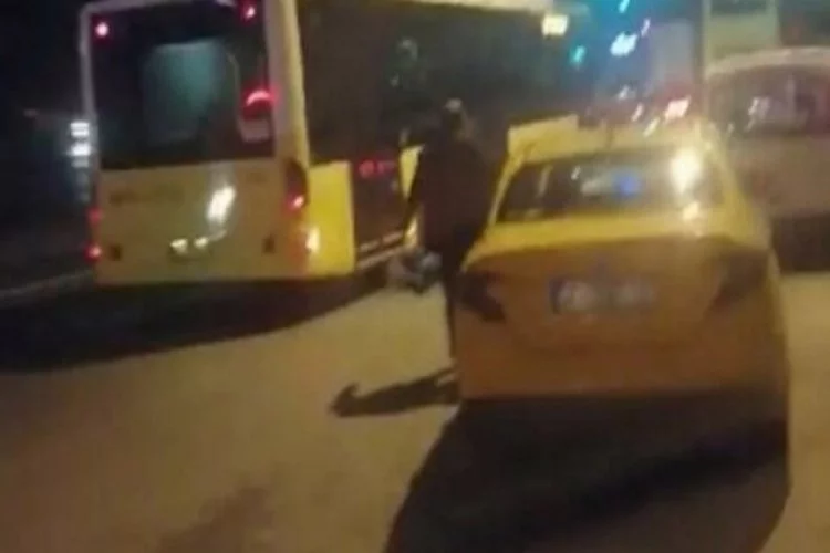 Kadın yolcuyu otobüsün altına iten taksici serbest kaldı
