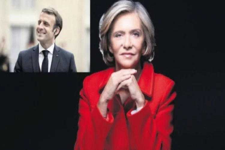 Macron kadın rakiplerle çevrildi