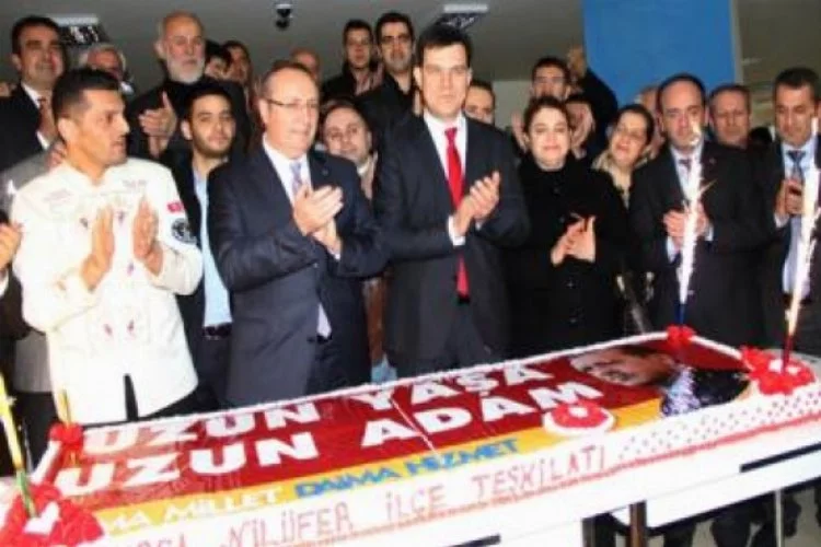 Bursa'dan Erdoğan'a dev doğum günü pastası