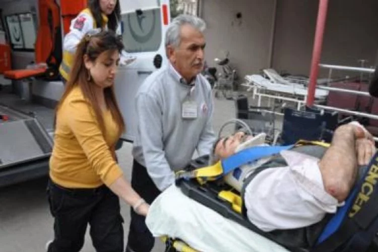 Bursa'daki iş kazasında ölümden döndü