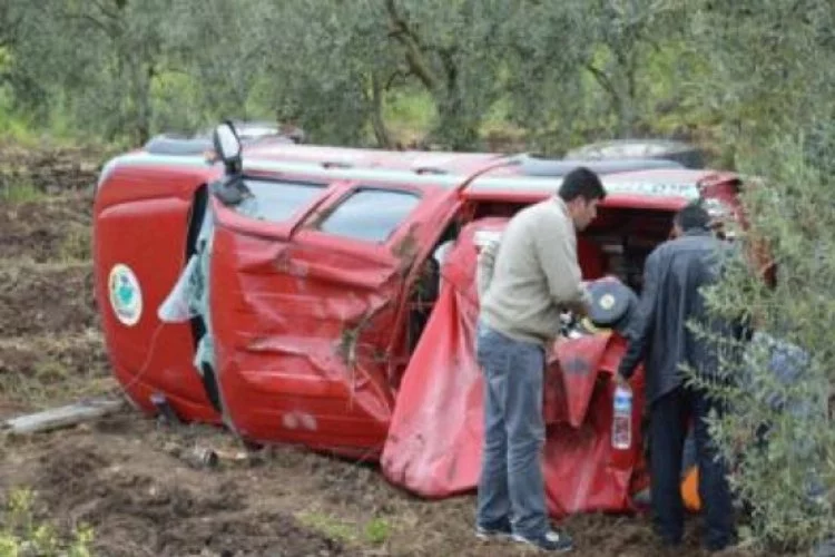 Bursa'daki feci kazada 2 kişi ölümle burun buruna geldi