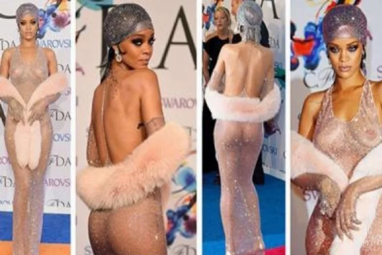 Rihanna vücudunun her santimini göstermek için...
