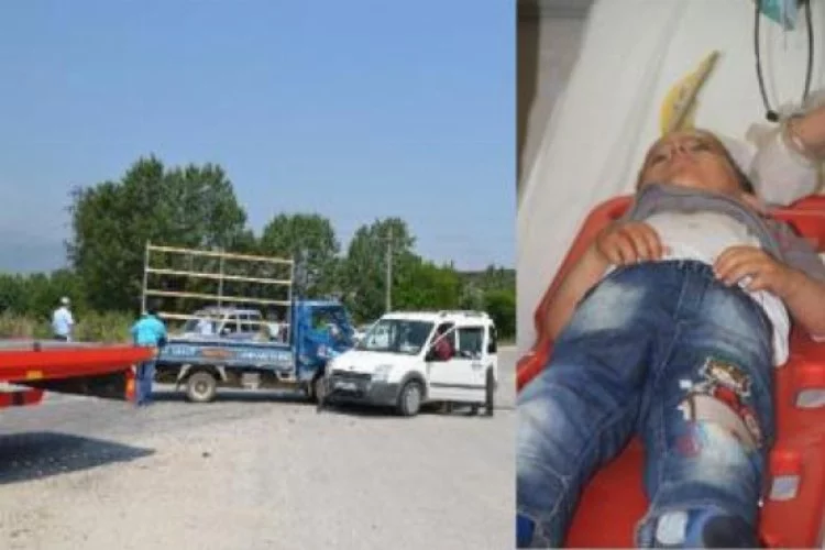 Bursa'da korkunç kaza... Çocuklar ölümle burun buruna geldi