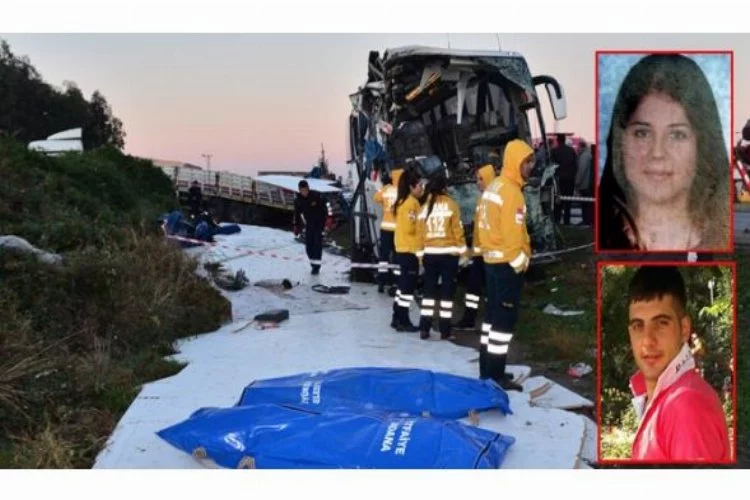 Yolcu otobüsü TIR'a arkadan çarptı.. 2 ölü 12 yaralı
