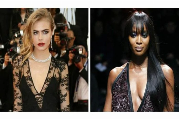 İki ünlü model Rihanna için saç saça baş başa
