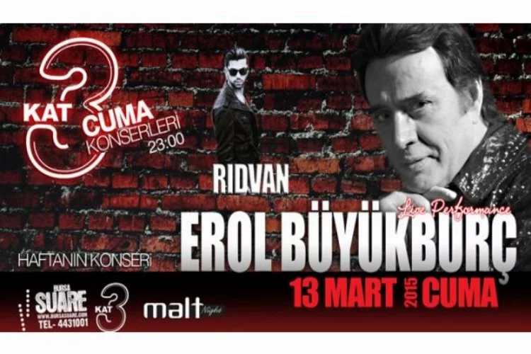 Erol Büyükburç yarın Bursa'da konser verecekti...