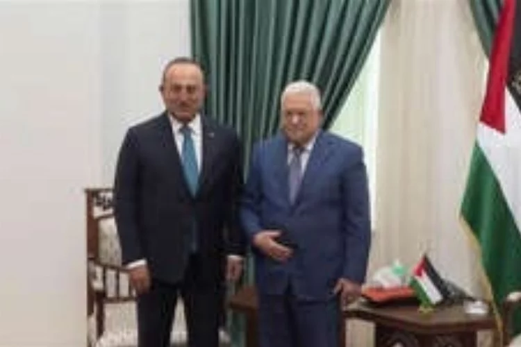 Bakan Çavuşoğlu'ndan Abbas ile kritik görüşme