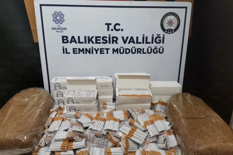 Balıkesir'de kaçak sigara operasyonu!