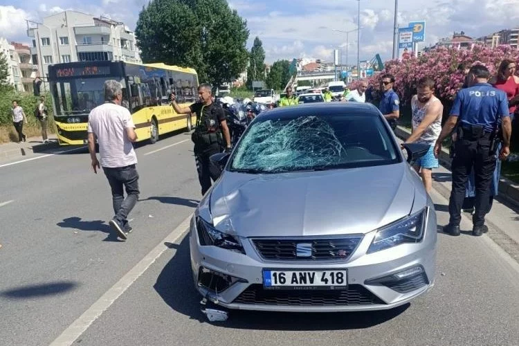 Bursa'da alkollü sürücü, nine ile torununa çarptı!