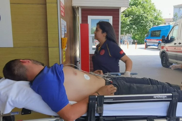 Bursa'da elektrik akımına kapılan teknisyen yaralandı