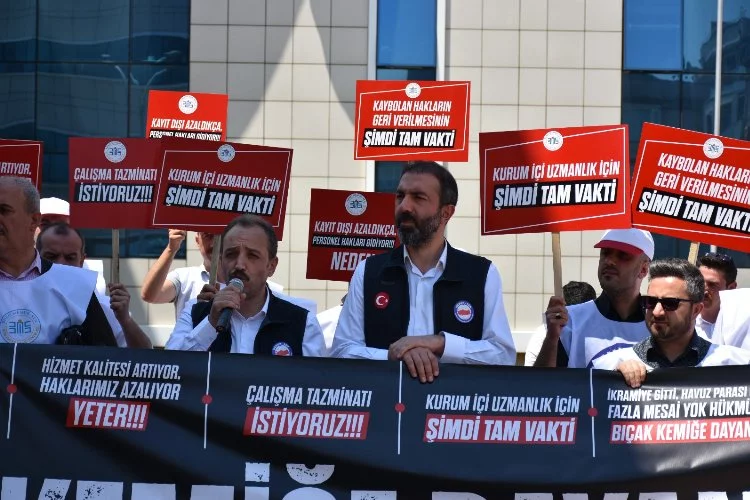 Bursa'da kutlama değil, eylem yaptılar!