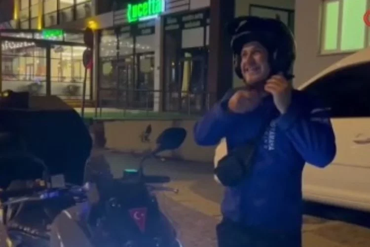 Bursa'da motokuryeden fahri müfettişlere tepki! 'Neye göre yazıyorlar'