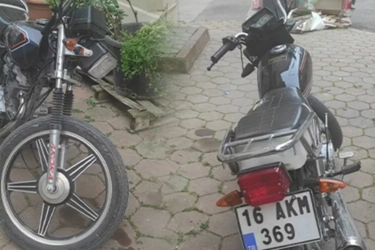 Bursa'da çalınan motosikletini yolda gezerken buldu!