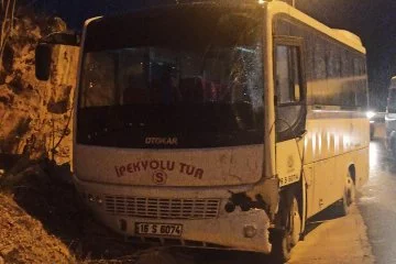 Bursa'da servis araçları çarpıştı! Yaralılar var...