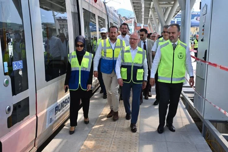 Bursa'da T2 hattı, açılışa hazırlanıyor