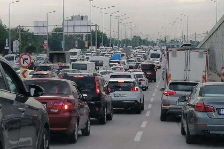 Bursa'da trafiğe Erdoğan ayarı